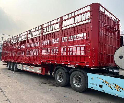 40 tot 80 ton 3 assen zijwand hek vracht half-aanhangwagen met zwaar landingsgestel 28 t