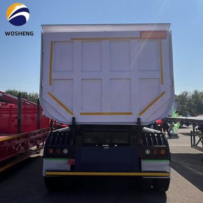 Staal 3 as 4 as tipper achterste dumptruck aanhangwagen voor de bouw
