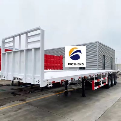 Laagste 30T-100T Semi-trailer 20ft-45ft Container Truck 2-4 As Flatbed Rim 9.0-22.5