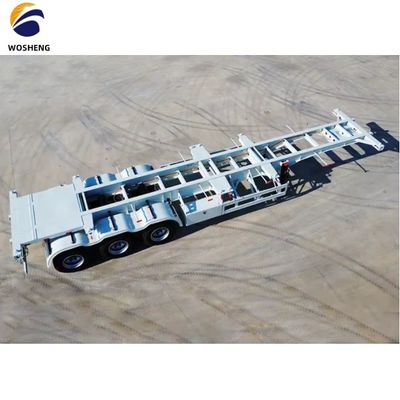 Mechanische ophanging skeletcontainer aanhangwagen voor 20ft 40ft 45ft containers