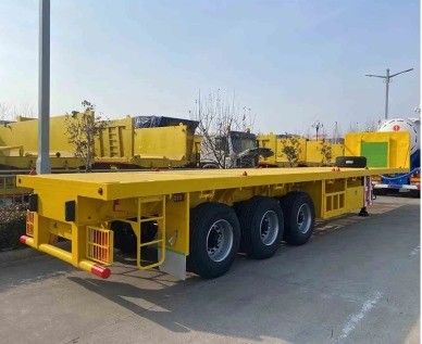 20ft 40ft Container Cargo Flatbed Semi Trailer met slot Duurzaam en veelzijdig ontwerp