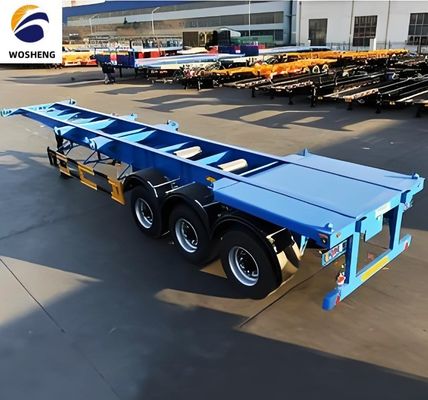 Mechanische ophanging skeletcontainer aanhangwagen voor 20ft 40ft 45ft containers