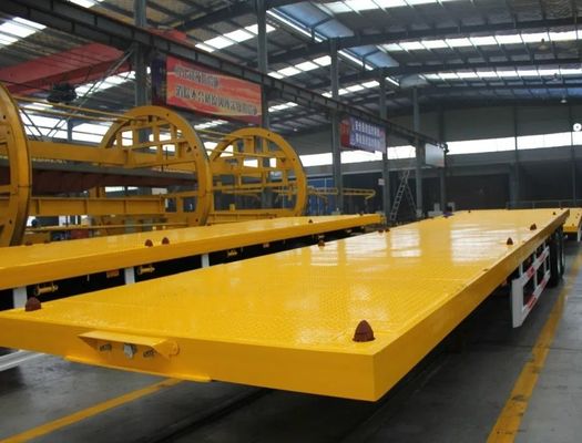 20ft 40ft Container Cargo Flatbed Semi Trailer met slot Duurzaam en veelzijdig ontwerp