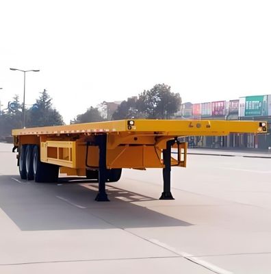 20ft 40ft Container Cargo Flatbed Semi Trailer met slot Duurzaam en veelzijdig ontwerp