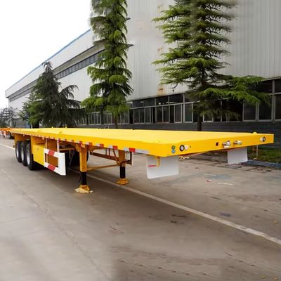 20ft 40ft Container Cargo Flatbed Semi Trailer met slot Duurzaam en veelzijdig ontwerp