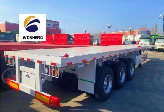 40 tot 80 ton capaciteit platgelegen halfrol 3 4 assen 12R22.5 banden staal materiaal