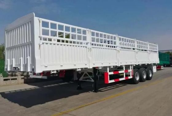 Hoog hek Semi-trailer 3/4 As Stake Type Truck Trailer met en aanpassing