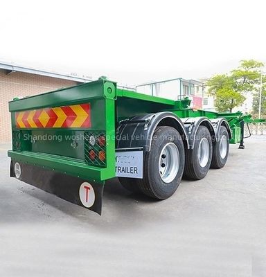 Q345B Hoogte 500 mm 20FT 40FT Container Chassis Skelet Halve aanhanger voor vervoer