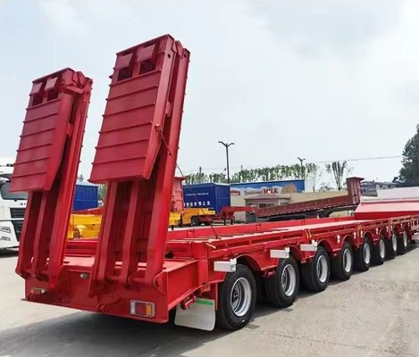 3 assen Lowbed Lowboy Semi-trailer met Dual Line Braking System en 16000x2500x1100mm