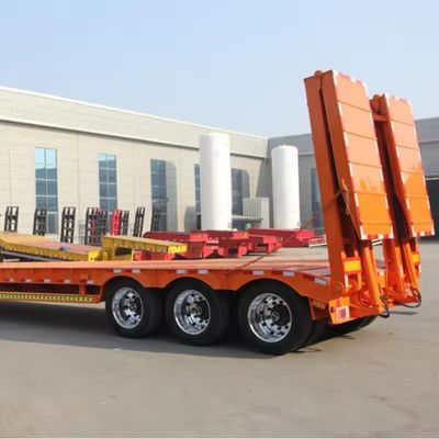 3 assen Lowbed Lowboy Semi-trailer met Dual Line Braking System en 16000x2500x1100mm