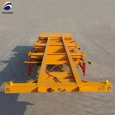 Transport 40ft Container wosheng 3 Axis Skeleton Semi-trailer met Container Lock