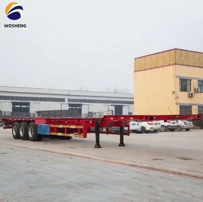 20ft 40ft Container-trailer met zwaar landingsgestel 28t
