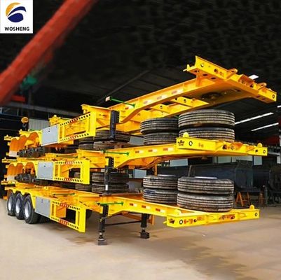20ft 40ft Container-trailer met zwaar landingsgestel 28t