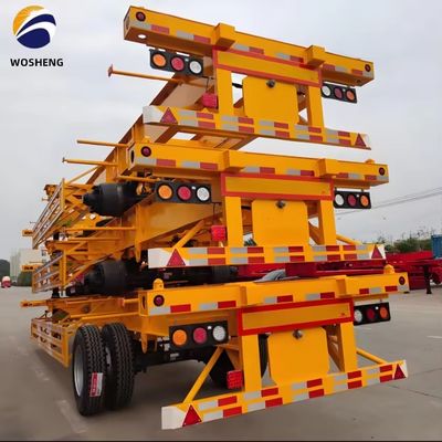 3 assen 20FT 40FT Ganshals Container Chassis Skelet Semi-trailer