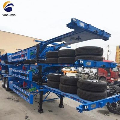 3 assen 20FT 40FT Ganshals Container Chassis Skelet Semi-trailer