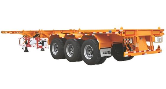 40ft 20ft Tri-Axle Container Trailer Skelet Trailer met Heavy Duty Landing Gear 28t