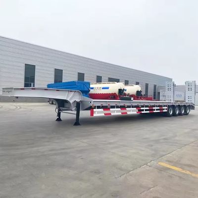 Laag platbed vrachtwagens aanhangwagen maximaal laadvermogen 150 ton