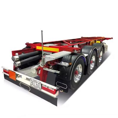 14 mm/16 mm/8 mm Platen en 500 mm Hoogte 3 Assen Skelet Halve aanhangwagen voor Truck aanhangwagen