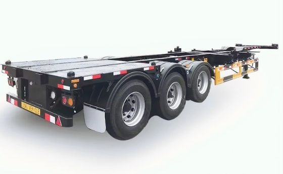 14 mm/16 mm/8 mm Platen en 500 mm Hoogte 3 Assen Skelet Halve aanhangwagen voor Truck aanhangwagen