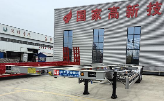 14 mm/16 mm/8 mm Platen en 500 mm Hoogte 3 Assen Skelet Halve aanhangwagen voor Truck aanhangwagen