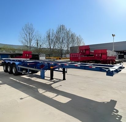 14 mm/16 mm/8 mm Platen en 500 mm Hoogte 3 Assen Skelet Halve aanhangwagen voor Truck aanhangwagen