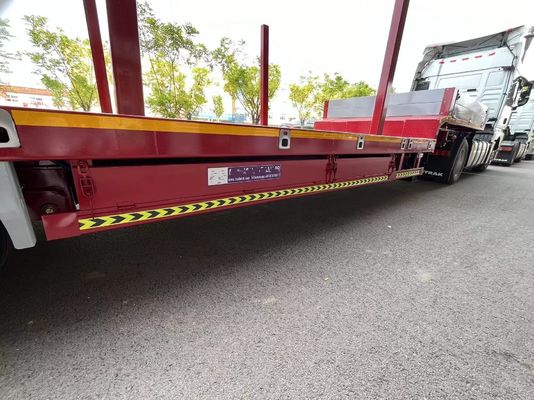 40ft container hout-staalbuis transport half-aanhanger met afneembare stalen stapel