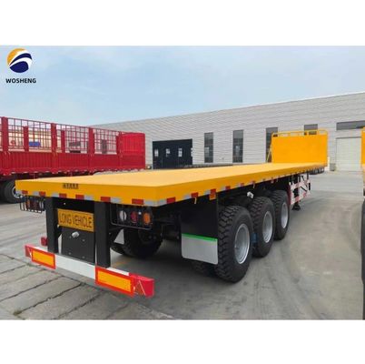 3 4 5 Assen 20FT 40FT Semi-trailer Tare Gewicht 20T-80T 20FT Flatbed Semi Truck Trailer