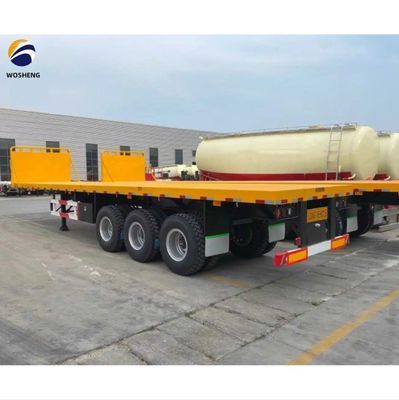 3 4 5 Assen 20FT 40FT Semi-trailer Tare Gewicht 20T-80T 20FT Flatbed Semi Truck Trailer