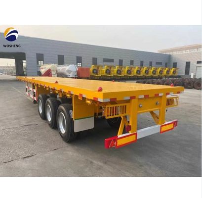 12500x2500x1600-3100mm Halve aanhangwagen voor container 30-70t zware platbed aanhangwagen