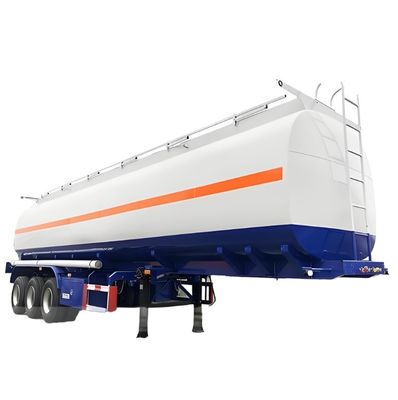 Carbon Steel 42cbm Diesel Oil Fuel Tanker Semi-trailer met maximale lading 30000 kg