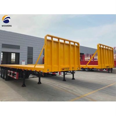 12500x2500x1600-3100mm Halve aanhangwagen voor container 30-70t zware platbed aanhangwagen