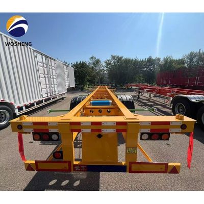 12R22.5*12pcs band 1/2 assen 20/40/45/48 voet staal skelet half aanhanger voor vrachtwagencontainervervoer