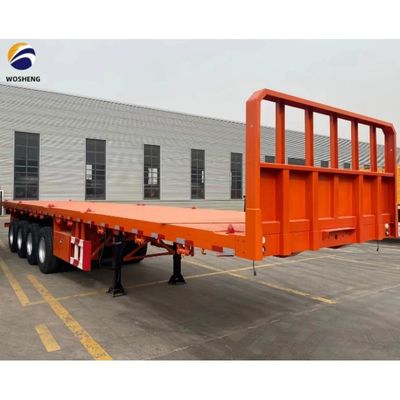 3 As 4 As Container Flatbed Truck Halve aanhanger voor het vervoer van 20ft 40ft Container