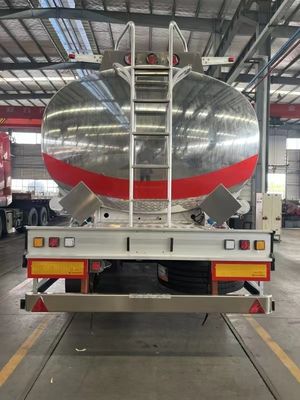 Direct verkoop 42cbm roestvrij staal brandstoftank Halve aanhangwagen met 28 ton landingsgestel
