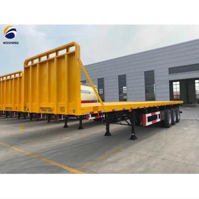 3 As 4 As Container Flatbed Truck Halve aanhanger voor het vervoer van 20ft 40ft Container