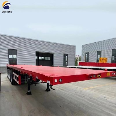 3 As 4 As Container Flatbed Truck Halve aanhanger voor het vervoer van 20ft 40ft Container