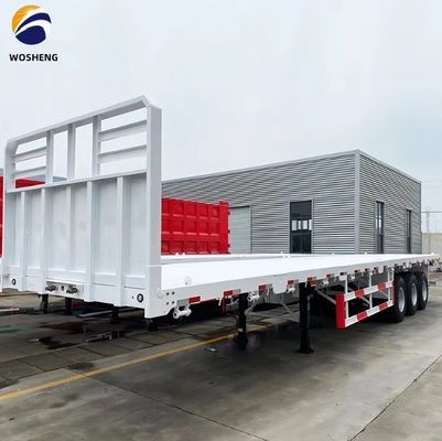 3 As 4 As Container Flatbed Truck Halve aanhanger voor het vervoer van 20ft 40ft Container