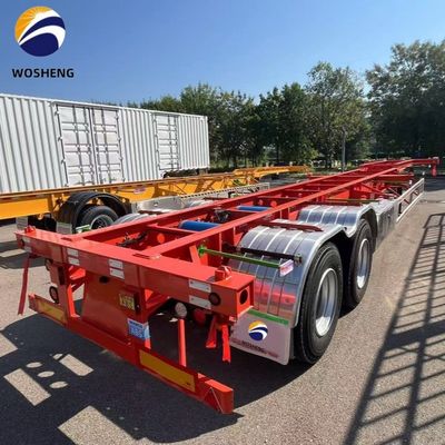 Duurzaam 1/2/4 Assen 20/40/45/48/53 Voeten Staal Skelet Halve aanhangwagen voor containervervoer