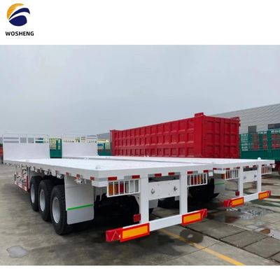 3 As 4 As Container Flatbed Truck Halve aanhanger voor het vervoer van 20ft 40ft Container