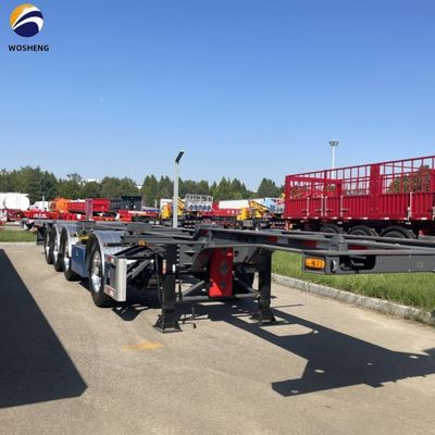 Duurzaam 1/2/4 Assen 20/40/45/48/53 Voeten Staal Skelet Halve aanhangwagen voor containervervoer