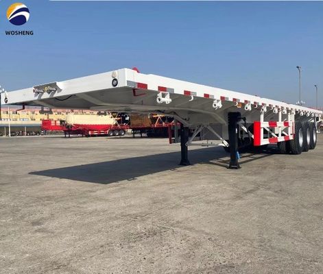 50ft 3 axel platbed trailer aanpasbaar aan klantvereisten