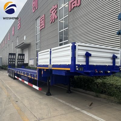 3 assen laagbed half-aanhangwagen voor het vervoer van zware machines 13000x3000x3300mm
