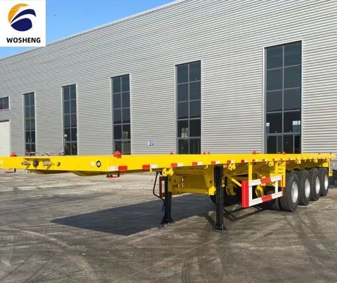 Semi-trailer voor 20ft 40ft Container Flatbed Truck 12400x2610x1550mm of Aanpassing