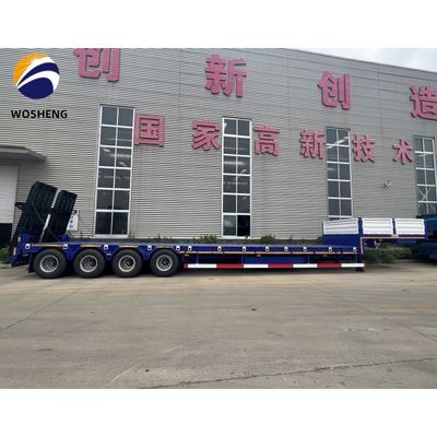3 assen laagbed half-aanhangwagen voor het vervoer van zware machines 13000x3000x3300mm