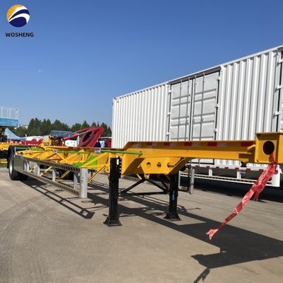 1/2 Assen 20ft 40ft 45ft Staal skelet Halve aanhangwagen Container Transport