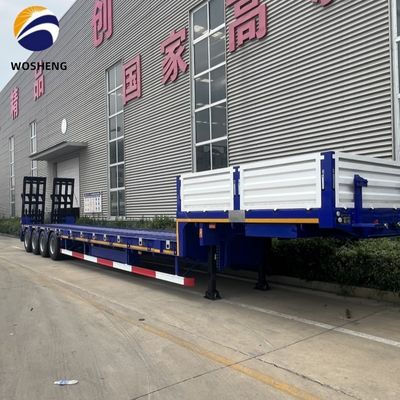 3 assen laagbed half-aanhangwagen voor het vervoer van zware machines 13000x3000x3300mm