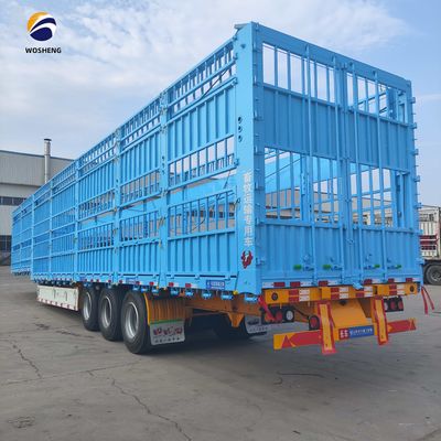 3 assen 20-60tons High Fence Semi-trailer met SAF Two Speed 28t Heavy Duty Landing Gear