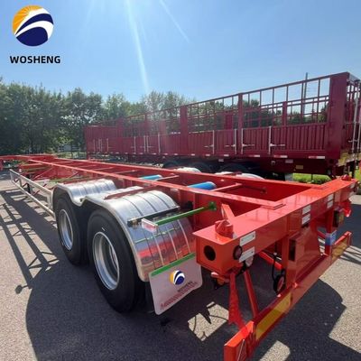 12400x2500x1550mm zwaar landingsgestel 28t skelet halfrol voor containervervoer