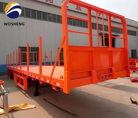 3 assen platbed truck trailer De beste keuze voor het vervoeren van 20ft en 40ft containers