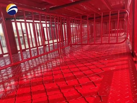 3 assen hoog hek half-trailer voor het vervoer van runderen koe met rand 8.5-20 En duurzaam